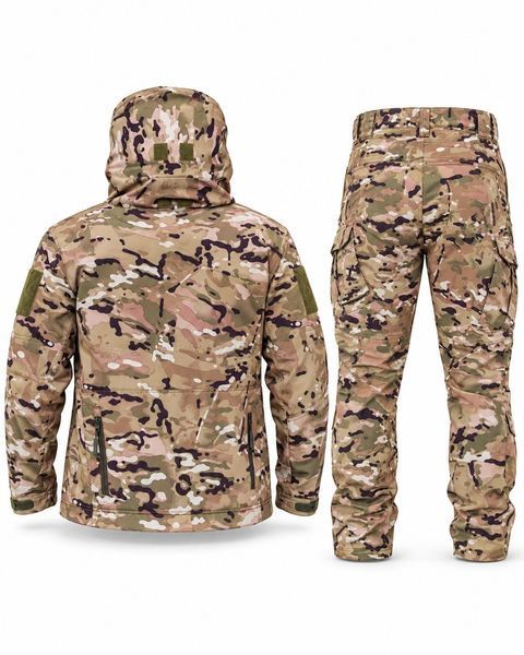 Костюм Soft Shell на флисе мультикам (демисезонный водонепроницаемый костюм) M, XXL Soft Shell Han Wild мульт фото