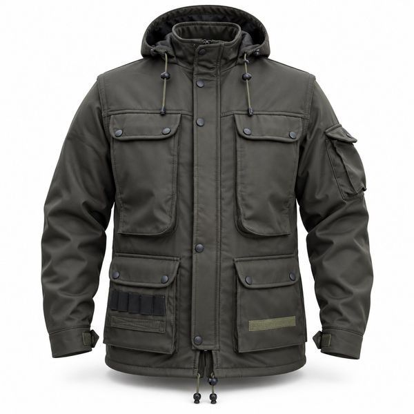 Демісезонний костюм-трансформер на Soft shell на флісі 3 в 1 Soft shell хаки 3 в 1 фото