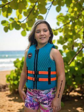 Неопреновый страховочный жилет Jobe Neoprene Vest Youth Teal 244925002 фото