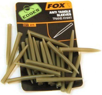 Відбійники Fox Edges Anti tangle sleeves x 25 trans khaki CAC481 фото