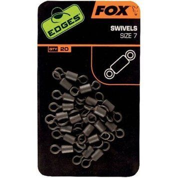 Вертлюги Fox Edges Swivels Standard Size 7, 20шт CAC533 фото