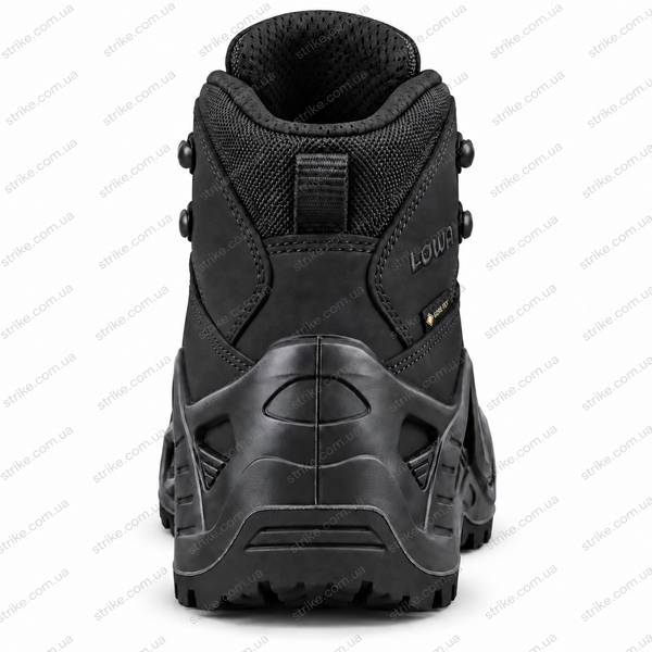 Черевики тактичні LOWA Zephyr GTX Mid TF чорні демісезонні з мембраною Gore-Tex Ботинки Lowa черные нубук фото