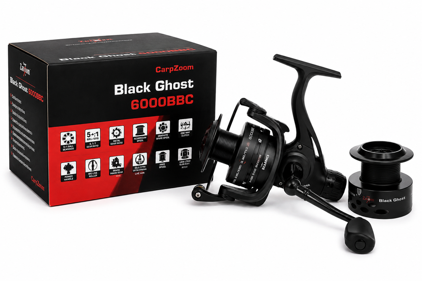 Катушка с байтраннером Carp Zoom Black Ghost 6000BBC CZ0344 фото