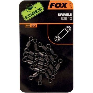 Вертлюги Fox Edges Swivels Standard Size 10, 20шт CAC534 фото
