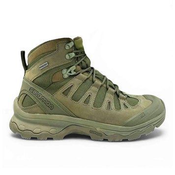Тактичні черевики Salomon Quest 4D GTX Forces 2, всесезонні черевики, хакі Salomon Quest 4D хаки фото