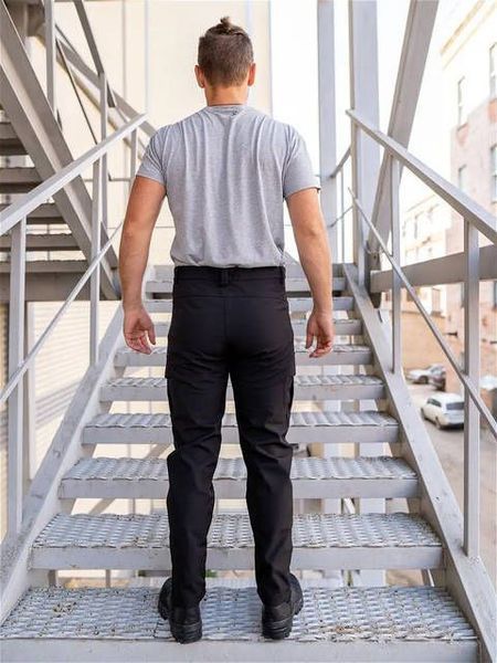 Повсякденні чоловічі штани Soft Shell Black РА 01 Black фото