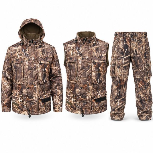 Тактичний демісезонний костюм Soft Shell 3 в 1 &laquo;Темний очерет&raquo; з флісом Костюм камыш темный фото