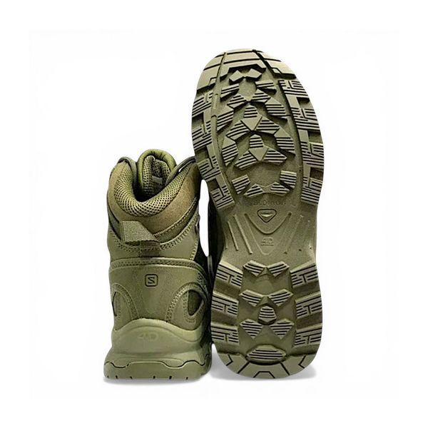 Тактичні черевики Salomon Quest 4D GTX Forces 2, всесезонні черевики, хакі Salomon Quest 4D хаки фото