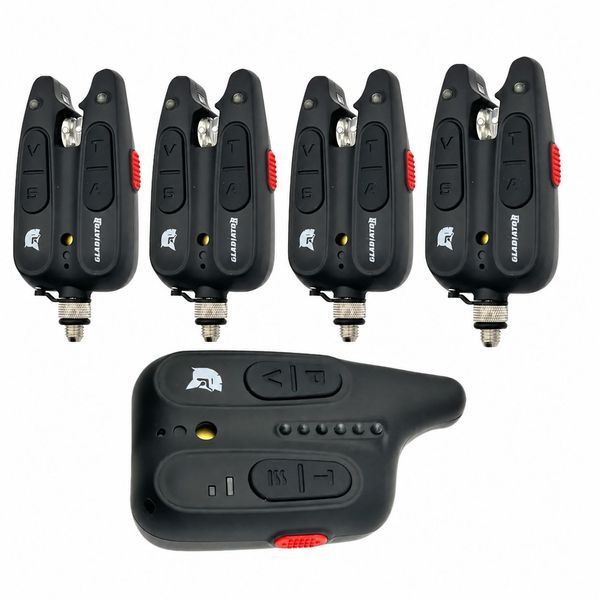 Набір сигналізаторів з приймачем 4 + 1 Gladiator RF1118 Black RF298 4+1 Black  фото