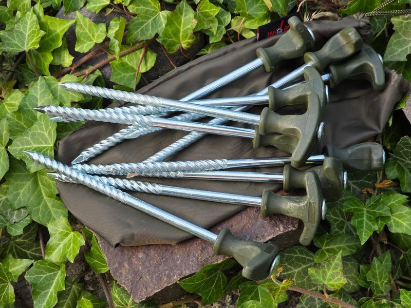 Комплект металевих наметових кілочків Carp zoom Bivvy Peg Set (20см, 10шт) CZ6031 фото
