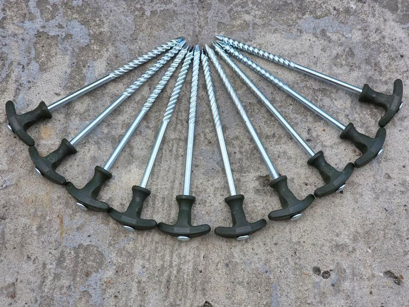 Комплект металевих наметових кілочків Carp zoom Bivvy Peg Set (20см, 10шт) CZ6031 фото
