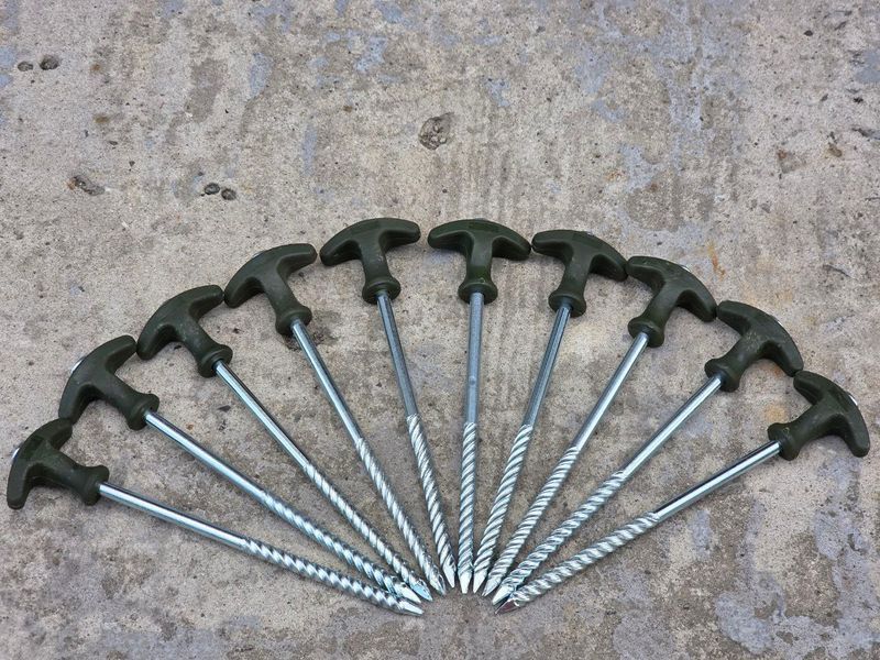 Комплект металевих наметових кілочків Carp zoom Bivvy Peg Set (20см, 10шт) CZ6031 фото