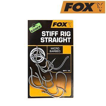 Гачки для оснащення типу чод-клунь Fox Edges Armapoint Stiff Rig Straight (10шт) CHK161 фото