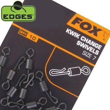 Швидкоз'ємні карабіни FOX Edges kwik change swivels size 7 x 10 CAC485 фото