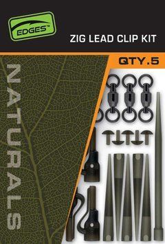 Безпечна кліпса для зіг ріга FOX Naturals Zig Lead Clip Kit, 5шт CAC845 фото
