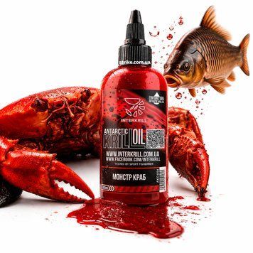 Крилевое масло Interkrill "KRILL OIL" Монстр Краб, 100 мл AKО-004 фото