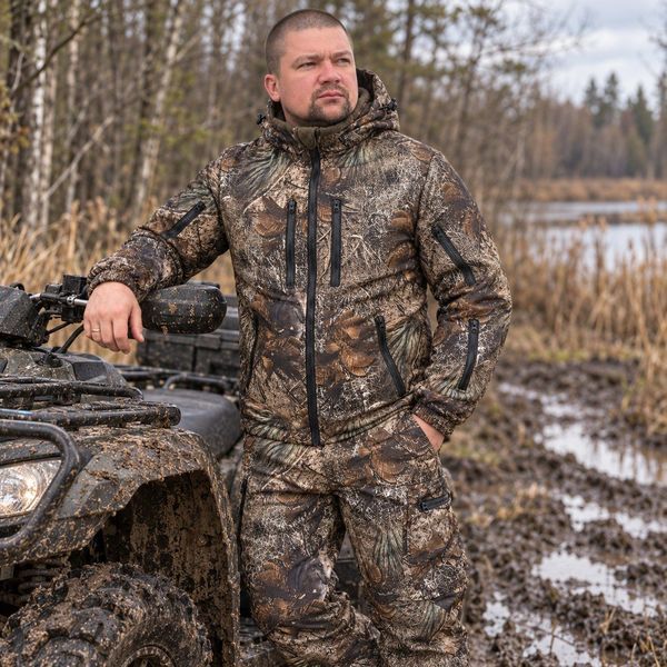 Демисезонный тактический костюм Soft Shell с капюшоном Костюм светлый волк фото