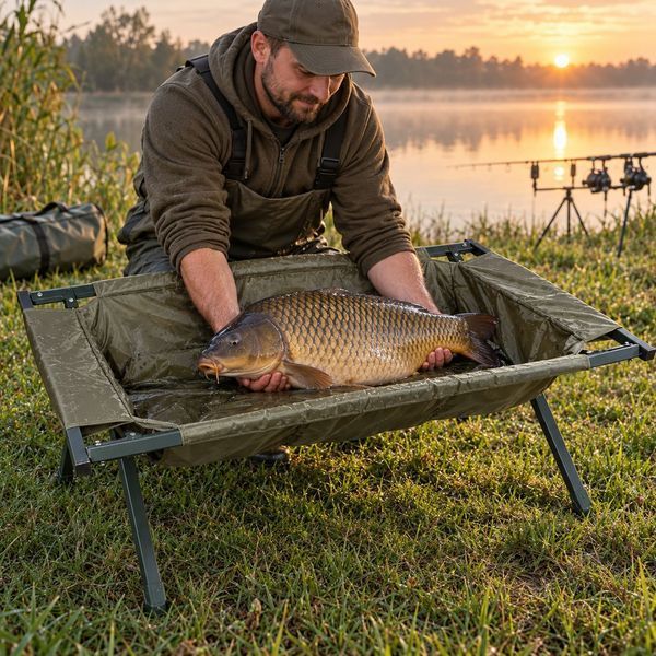 Карповий мат з фіксованими ніжками Carp Zoom Medium 4 Leg Carp Cradle CZ0625 фото