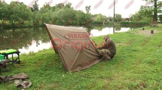 Рибальська полупалатка Carp Zoom Expedition Shelter (CZ3499), фірмовий напівнамет для коропової риболовлі CarpZoom CZ3499 фото