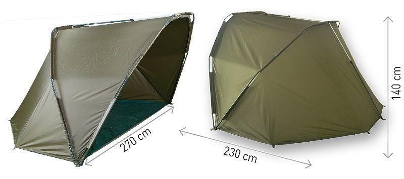 Рибальська полупалатка Carp Zoom Expedition Shelter (CZ3499), фірмовий напівнамет для коропової риболовлі CarpZoom CZ3499 фото