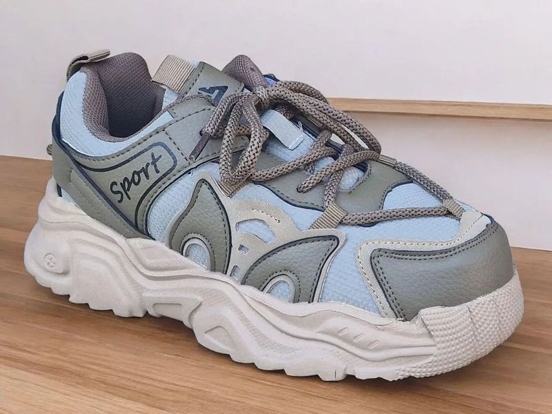 Стильные подростковые кроссовки на платформе 34-37р. BY3667-3C фото