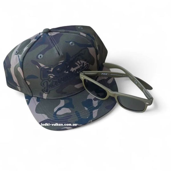 Кепка с козырьком Fox Camo Snapback hat CHH028 фото
