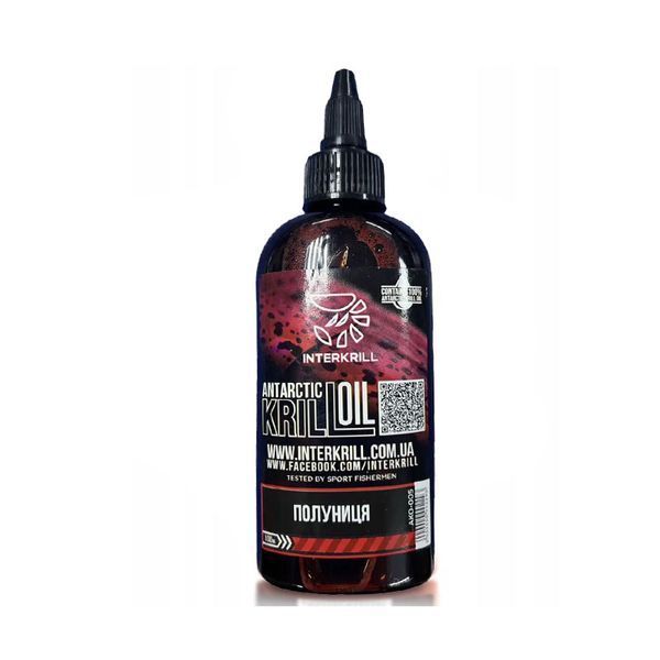 Крилевое масло Interkrill "KRILL OIL" Клубника, 100 мл AKО-005 фото