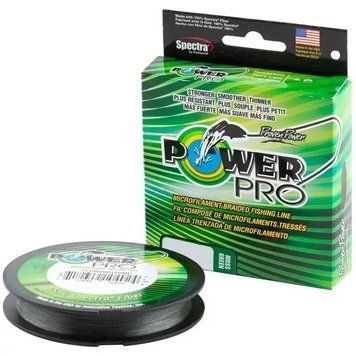 Плетений рибальський шнур Power Pro 135 м, зелений Power Pro 0.08 фото
