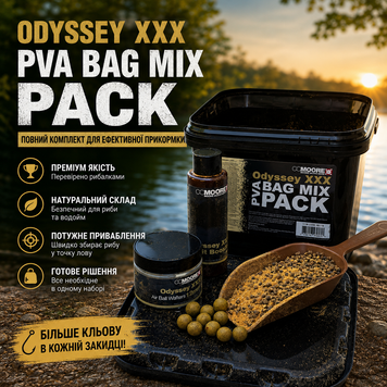 Набор CC Moore Odyssey XXX PVA Bag Mix Pack 1 кг (смесь PVA 1 кг + бустер 100 мл + вафтеры 12 мм) 98119 фото
