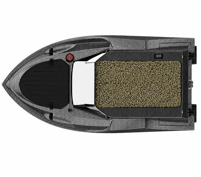 Карбоновий кораблик для прикормки з GPS 180 точок, аккумулятором на 20 000мА/г, прикормка до 3кг Flytec V080 V080 GPS Carbon фото