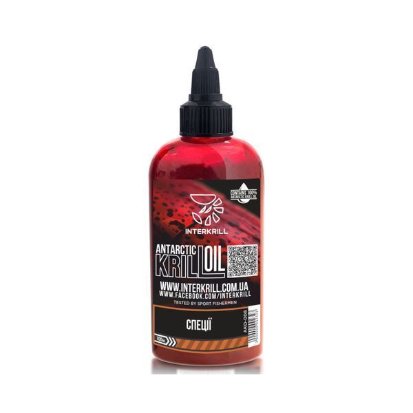 Крилевое масло Interkrill "KRILL OIL" Специи, 100 мл AKО-008 фото