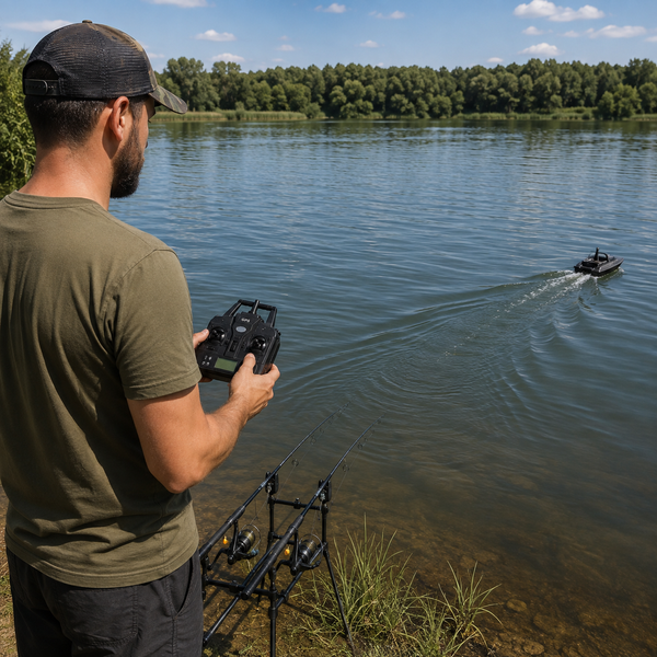Кораблик для прикорму Flytec V060 GPS Carbon 12000 mAh, GPS 160 точок V060 GPS Carbon фото