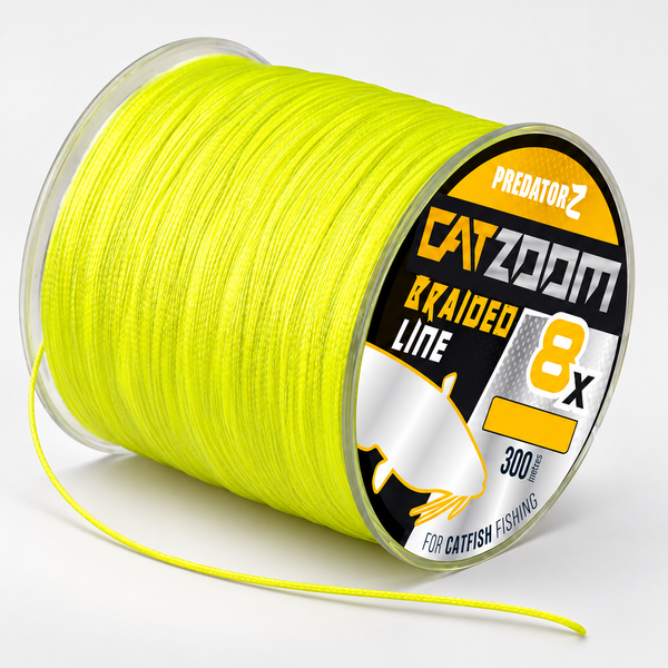 Плетенка для лову сома Predator-Z CatZoom 8X флуоресцентна CZ2155 фото