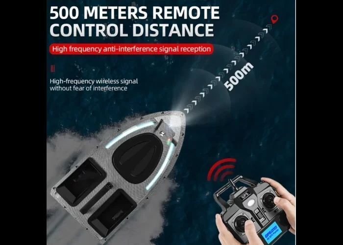 Кораблик для риболовлі Flytec GPS V900 Carbon (40 точок), 12000 мАч Flytec GPS V900 Carbon фото