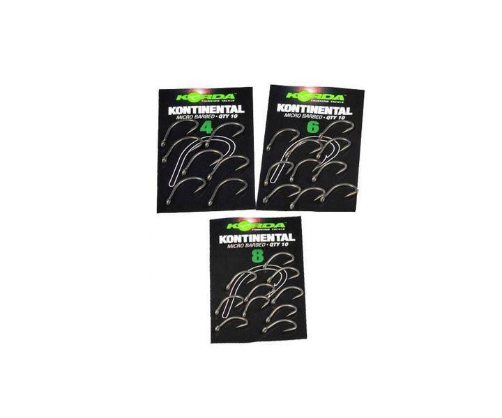 Крючок Korda Kontinental Hook (10шт) 	 KKH1 фото