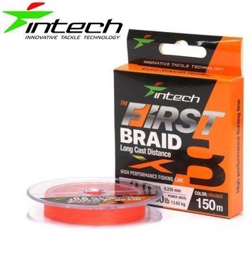 Шнур плетений Intech First Braid X8 Orange 150м помаранчевий FS0649472 фото