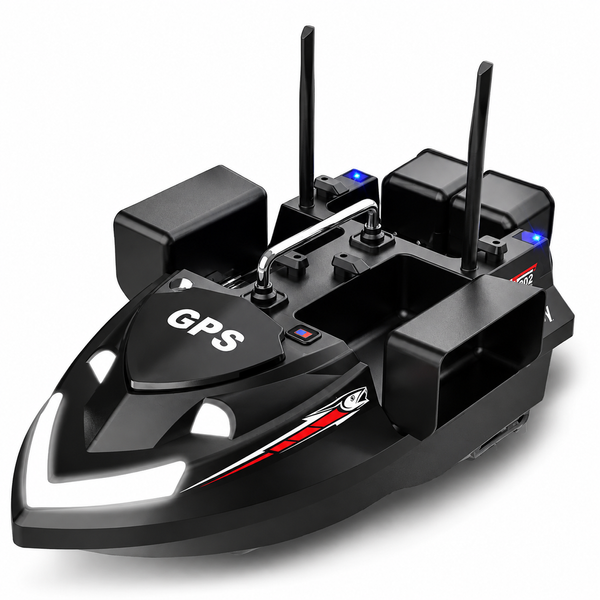 Прикормочний кораблик для риболовлі Flytec V802 PRO GPS, акумулятор на 12000 мА&middot;год, з підсвіткою V802 PRO GPS black фото