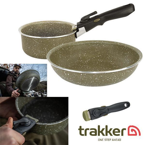 Набор посуды Trakker Armolife Marble Cookset Medium (сотейник и сковорода со съемной ручкой) 211606 фото