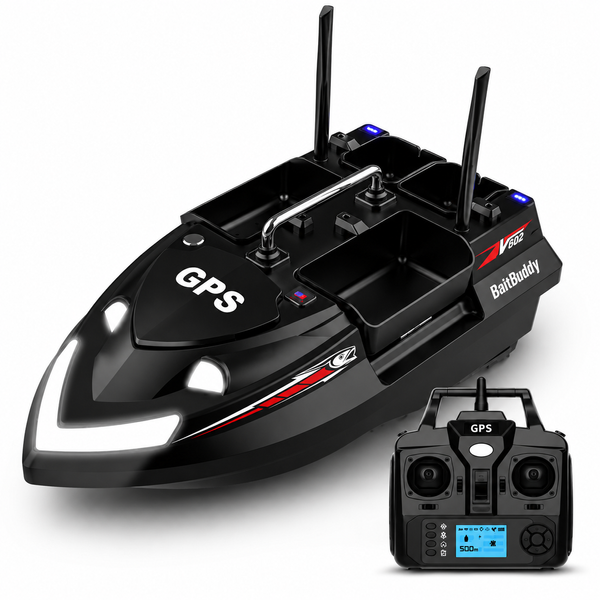 Прикормочний кораблик для риболовлі Flytec V802 PRO GPS, акумулятор на 12000 мА&middot;год, з підсвіткою V802 PRO GPS black фото