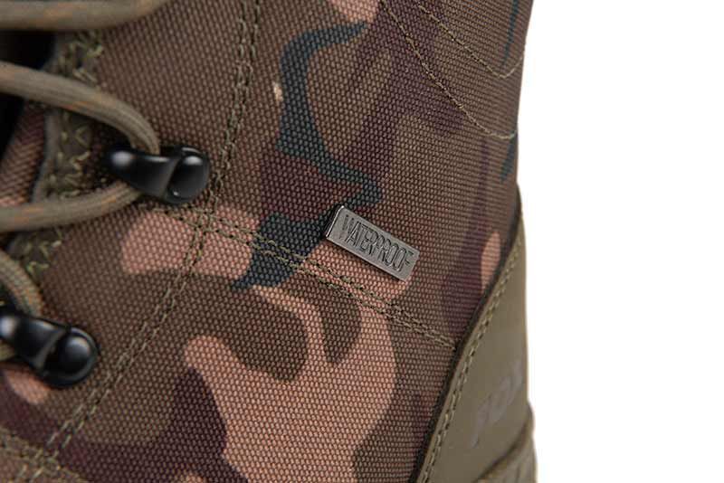 Черевики чоловічі Fox Camo V2 Boot &mdash; камуфляжні черевики хакі, водонепроникні, зносостійкі Fox Khaki / Camo V2 Boot фото