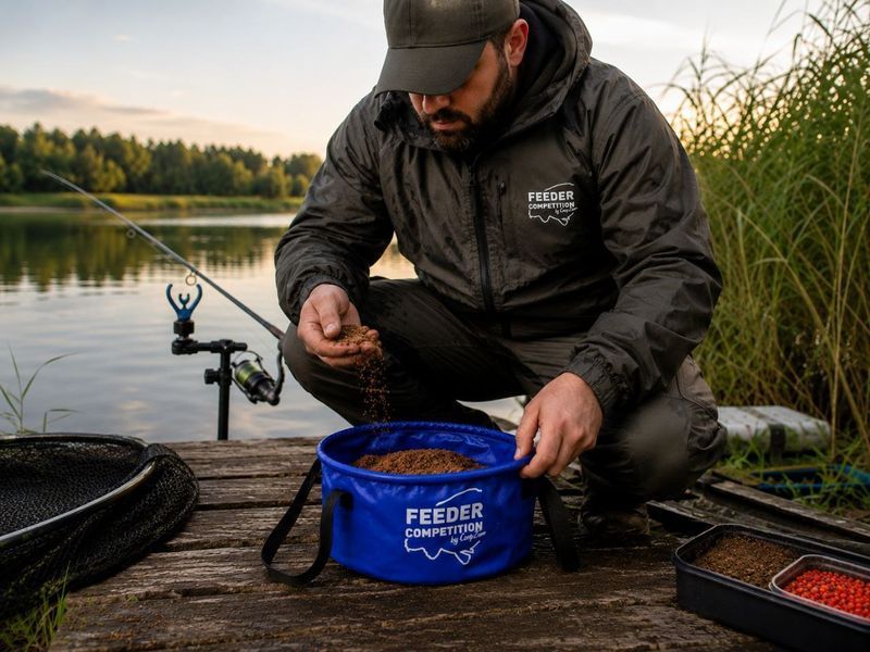 Складное рыболовное ведро Carp Zoom Foldable Bucket, ведро для замешивания прикормки CZ8043 фото