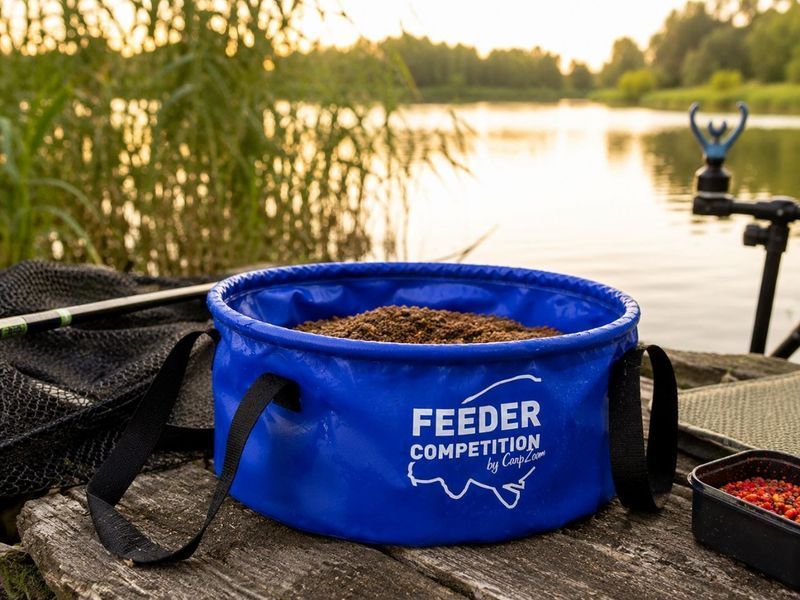Складное рыболовное ведро Carp Zoom Foldable Bucket, ведро для замешивания прикормки CZ8043 фото